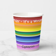 Es ist ein Rainbow-Party, mehrfarbiges Stripmuster