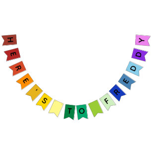 Es ist ein Rainbow-Party - Personalisierte Rainbow Wimpelkette