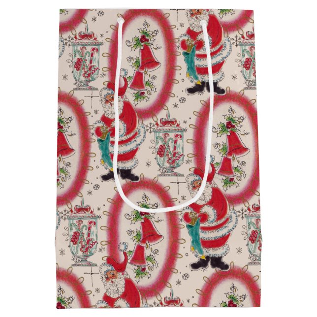 Es ist ein Retro-Weihnachten     Mittlere Geschenktüte (Rückseite)