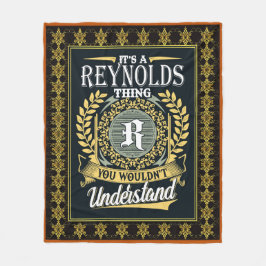 Es ist ein Reynolds, was man nicht verstehen konnt Fleecedecke
