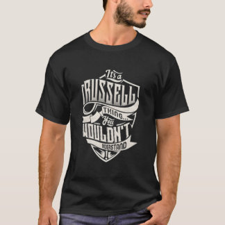 Es ist ein Russell, das man nicht den Namen verste T-Shirt