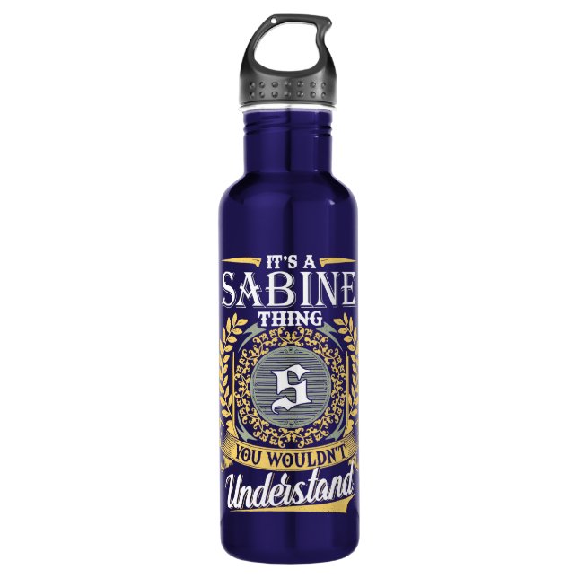 Es ist ein Sabine-Ding, das du nicht verstehen kon Edelstahlflasche (Vorderseite)
