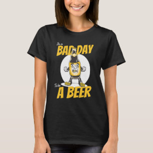 Es ist ein schlechter Tag, ein Bier-Funny-Drink-Li T-Shirt