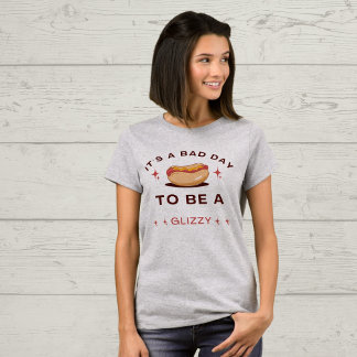 Es ist ein schlechter Tag, ein glänzender, heißer T-Shirt