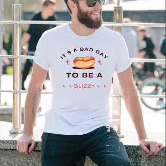 Es ist ein schlechter Tag, ein glänzender, heißer T-Shirt