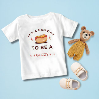 Es ist ein schlechter Tag, ein glänzender Hotdog z Baby T-shirt