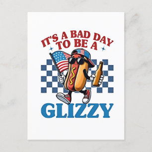 Es ist ein schlechter Tag, ein glanzvoller 4. Juli Ankündigungspostkarte