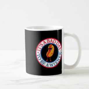 Es ist ein schlechter Tag, um eine Dackel rot weiß Kaffeetasse