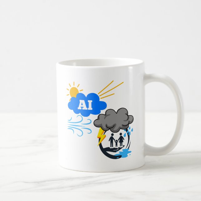 Es ist ein schlechter Wind, der die KI-Cloud-Platt Kaffeetasse (Rechts)