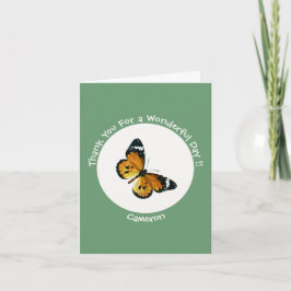 Es ist ein Schlichtes Tiger/African Queen Butterfl Dankeskarte