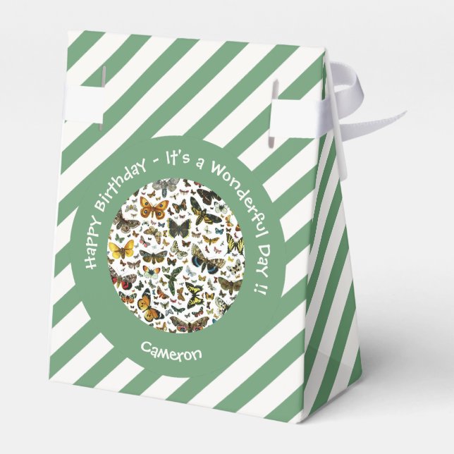 Es ist ein Schmetterling Geburtstag, Sammelstücke  Geschenkschachtel (Rückseite)