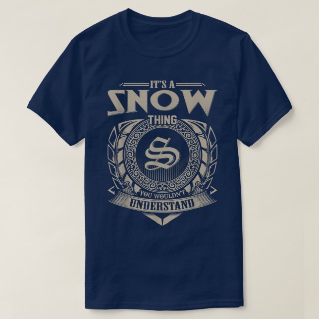 Es ist ein SCHNEE, was man den Namen Vin nicht ver T-Shirt (Design vorne)