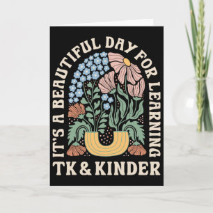 Es ist ein schöner Tag für Tk Lernen Kinder Lehrer Karte