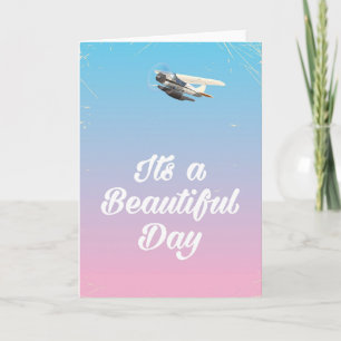Es ist ein schöner Tag Inspirationszitat Karte