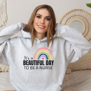 Es ist ein schöner Tag Nurse Rainbow Hoodie