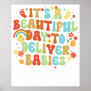 Es ist ein schöner Tag, um Babys zu bekommen, Retr Poster