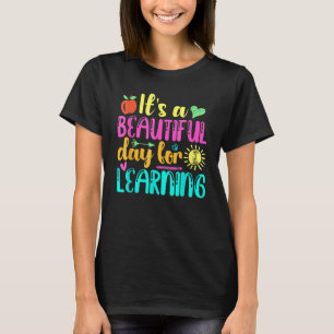 Es ist ein schöner Tag zum Lernen Retro-Lehrer Stu T-Shirt