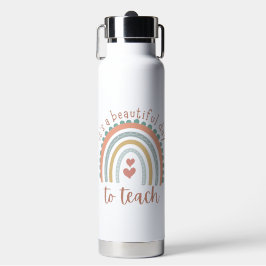 'Es ist ein schöner Tag zum Unterrichten' Positivi Trinkflasche