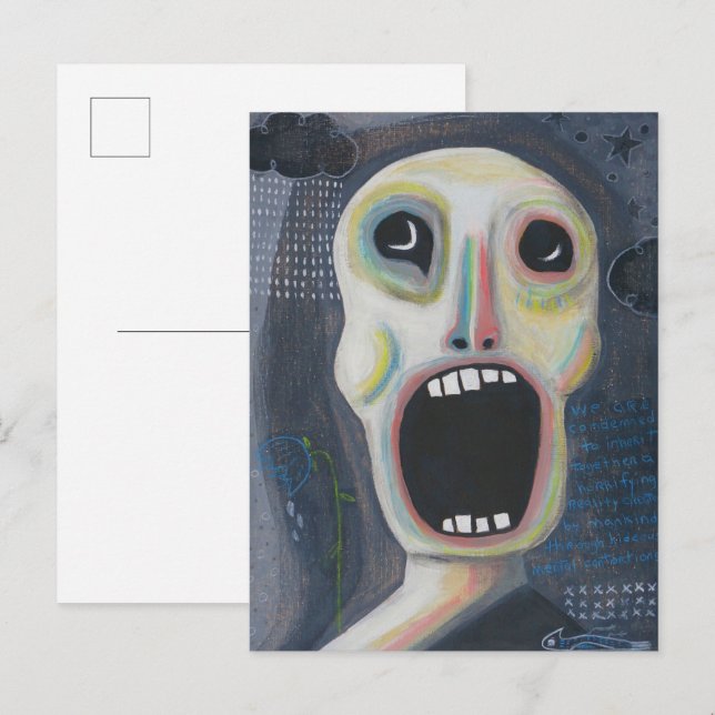 Es ist ein Schrei Postkarte (Vorne/Hinten)
