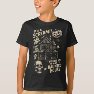 Es ist ein schrei Spuk Haus Halloween Spooky Seaso T-Shirt