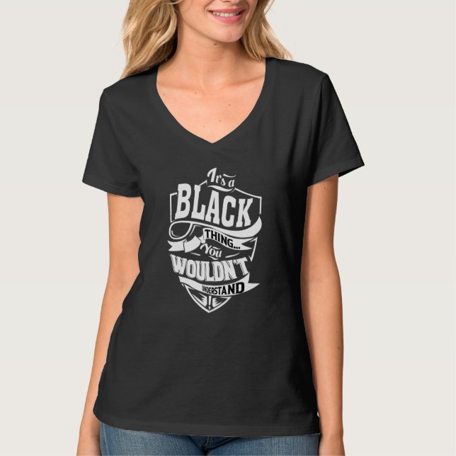 Es ist ein schwarzes Ding T-Shirt (Vorderseite)