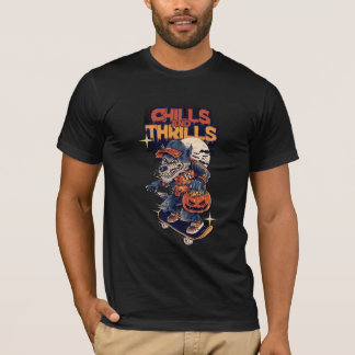 es ist ein schwarzes T-Shirt mit ästhetischem Desi