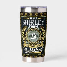 Es ist ein Shirley, das man nicht verstehen konnte Thermobecher