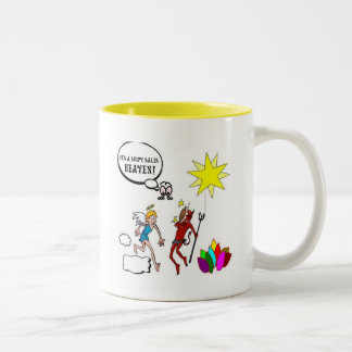 Es ist ein Soupy Verkaufs-Himmel Zweifarbige Tasse