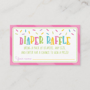 Es ist ein Sprinkle Baby Duschdusche Windelspanner Begleitkarte
