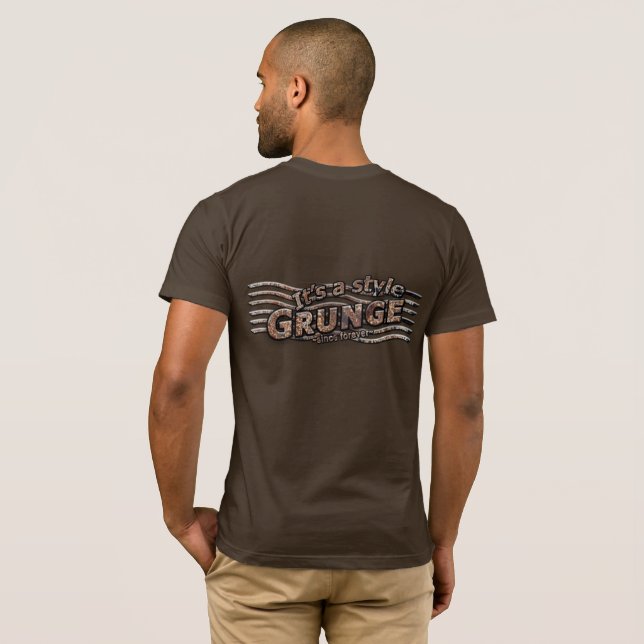 Es ist ein Stil GRUNGE Rusty Letters T-Shirt (Schwarz voll)