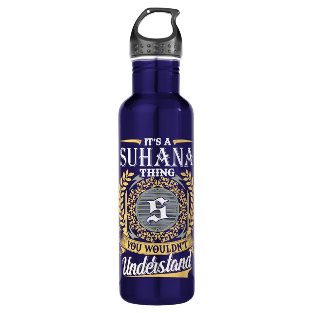 Es ist ein Suhana-Ding, das man nicht verstehen ko Edelstahlflasche (Vorderseite)