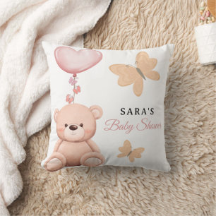 Es ist ein süßer Teddybär Cartoon Baby Shower für Kissen
