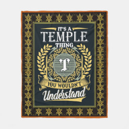 Es ist ein Tempelfall, den man nicht verstehen kon Fleecedecke