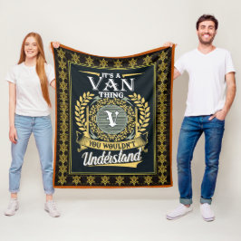 Es ist ein Van, was du nicht verstehen konntest Fleecedecke