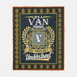 Es ist ein Van, was du nicht verstehen konntest Fleecedecke