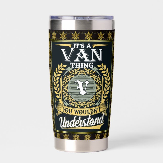 Es ist ein Van, was du nicht verstehen konntest Thermobecher (Rückseite)
