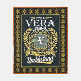 Es ist ein Vera-Ding, das man nicht verstehen konn Fleecedecke