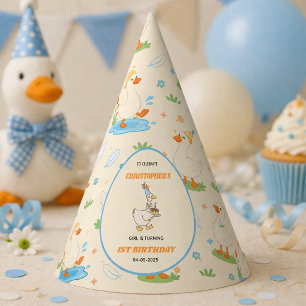 Es ist EIN Verrückter Vogel Retro 1. Geburtstag Sp Partyhütchen