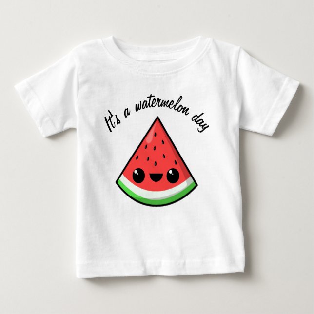 Es ist ein Watermelon-Tag Baby T-shirt (Vorderseite)