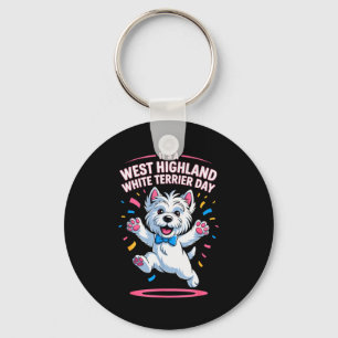 Es ist ein West Highland White Terrier Tag Haustie Schlüsselanhänger