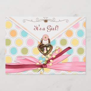 Es ist ein Whimsey Girl BABY SHOWER Einladung