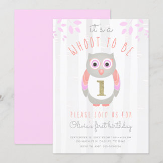 Es ist ein Whoot, ein Waldhühnchen zu sein 1. Gebu Einladung