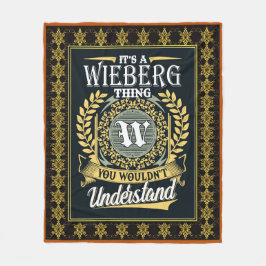 Es ist ein Wieberg, was du nicht verstehen konntes Fleecedecke