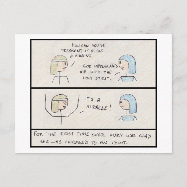 "Es ist ein Wunder!" Postkarte (Vorderseite)