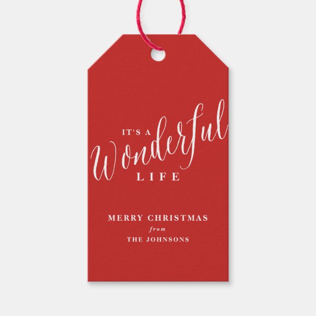 Es ist ein wunderbarer Lebensstil Geschenkanhänger (Vorderseite)