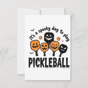 Es ist ein wunderbarer Tag, Pickleball Halloween z Dankeskarte