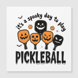 Es ist ein wunderbarer Tag, Pickleball Halloween z Magnetkarte