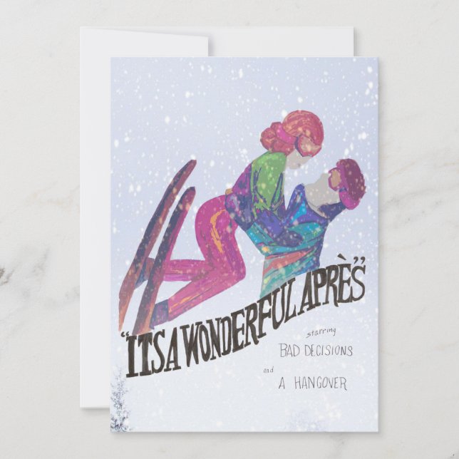 Es ist ein wunderbares Apres Feiertagskarte (Vorderseite)