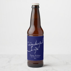 Es ist ein wunderbares Leben, Urlaub Bierflaschenetikett