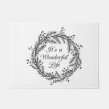 Es ist ein wunderbares Leben - Weihnachtstür-Matte